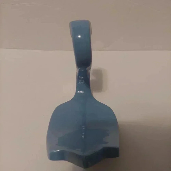 Vintage Mid-Century Blue Pottery Set Of 2 Swan Hand Towel Holder for Vanity/Bath - Picture 4 of 11